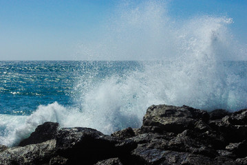  blue sea and waves