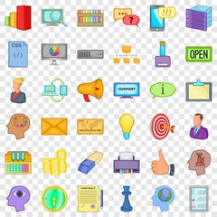 Poster - Good marketing icons set. Cartoon style of 36 good marketing vector icons for web for any design
