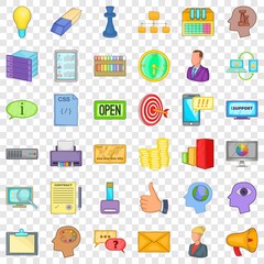Poster - Black friday icons set. Cartoon style of 36 black friday vector icons for web for any design