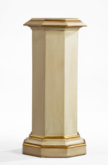 pedestal column wooden for plant or statue