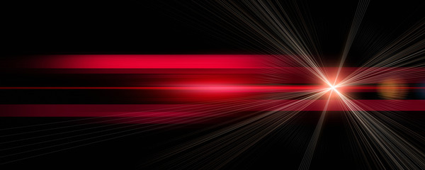Poster - Futuristic stripe panorama background design with lights