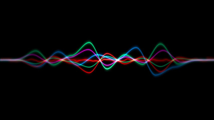 Aufkleber - frequency audio music equalizer digital waveform for sound technology or tune bar. Song studio or music sound theme