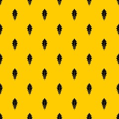 Poster - Oak leaf pattern seamless vector repeat geometric yellow for any design