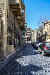 Wall Mural - streets of old city of Baku