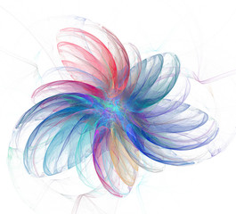 Leinwandbilder - An abstract computer generated modern fractal design. Abstract fractal color texture. Digital art. Abstract Form & Colors.