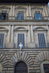 Poster - Florence, Italy - February 27, 2019 : View of Palazzo Uguccioni