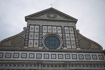 Wall Mural - Florence, Italy - March 01, 2019 : View of santa maria Novella church