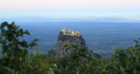 Wall Mural - Southwest of Mount Popa is Taung Kalat (pedestal hill)