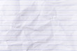 © lllonajalll - Top view empty lined paper with wrinkled background and texture.