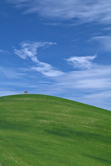 green hill,sky,blue,cloud,spring,agriculture,rural,field,countryside,landscape