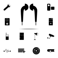 Aufkleber - vacuum headphones icon. web icons universal set for web and mobile