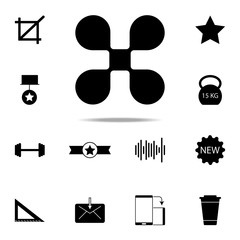 Poster - quadrupter icon. web icons universal set for web and mobile