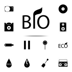 Aufkleber - bio products icon. web icons universal set for web and mobile