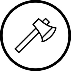 Wall Mural - Illustration  Axe Icon