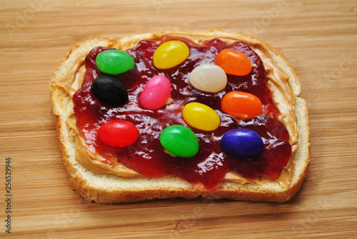Peanutbutter Jelly Jelly Bean Sandwich Buy This Stock Photo