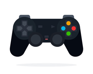 Joystick for video games flat isolated