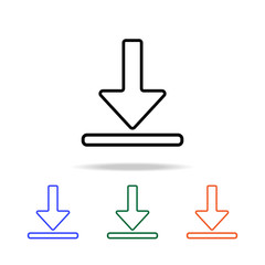 Poster - download symbol icon. Elements of simple web icon in multi color. Premium quality graphic design icon. Simple icon for websites, web design, mobile app, info graphics