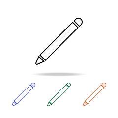Poster - a pen icon. Elements of simple web icon in multi color. Premium quality graphic design icon. Simple icon for websites, web design, mobile app, info graphics