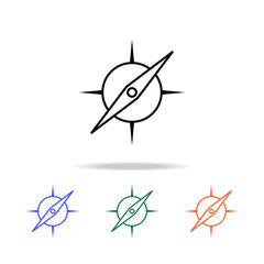 Poster - compass icon. Elements of simple web icon in multi color. Premium quality graphic design icon. Simple icon for websites, web design, mobile app, info graphics