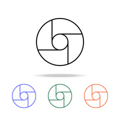 Poster - camera focus icon. Elements of simple web icon in multi color. Premium quality graphic design icon. Simple icon for websites, web design, mobile app, info graphics