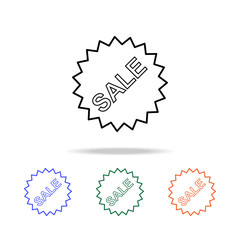 Poster - sale sale sign icon. Elements of simple web icon in multi color. Premium quality graphic design icon. Simple icon for websites, web design, mobile app, info graphics