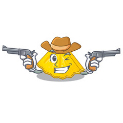 Wall Mural - Cowboy pineapple slice with in character shape