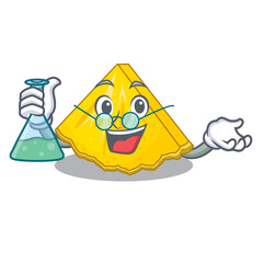 Sticker - Professor pineapple slice isolated in the mascot