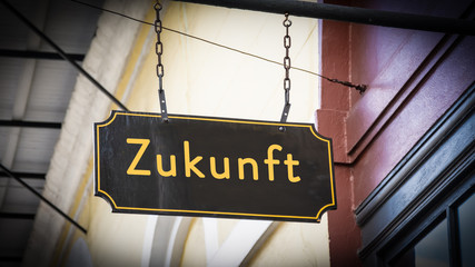 Canvas Print - Schild 346 - Zukunft