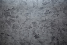 Dramatic Grey Grunge Seamless Stone Texture Venetian Plaster Background Decor. Gray Seamless Stone Venetian Plaster Texture.