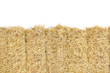 © tarapatta - Hay bale straw close up on white background