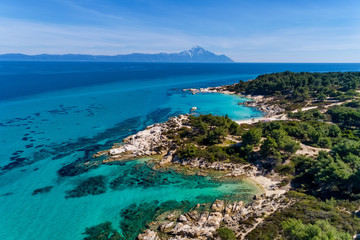 Kavourotrypes or Orange is a small paradise of small beaches located between Armenistis and Platanitsi in Sithonia, Chalkidiki, Greece