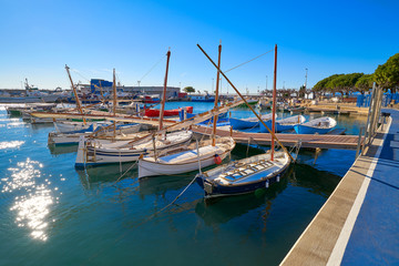 Canvas Print - Cambrils Port marina in Tarragona Catalonia