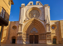 Tarragona Cathedral Basilica In Catalonia