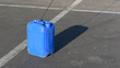 © Mykola - Blue canister on the pavement in sunny day