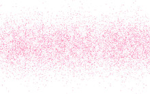 Pink Glitter Sparkle On A Transparent Background. Rose Gold Vibrant Background With Twinkle Lights. Vector Illustration