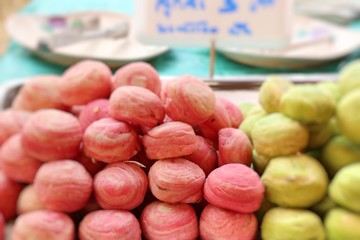 Wall Mural - Moon cake at street food