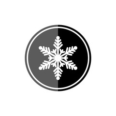 Sticker - Snowflake icon or button