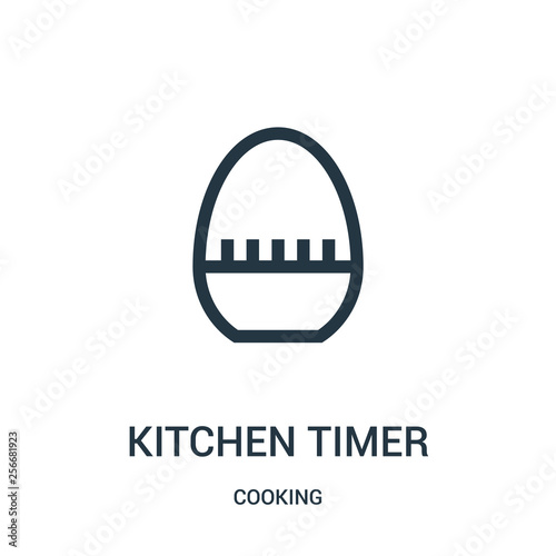 Kitchen Timer Icon Vector From Cooking Collection Thin Line