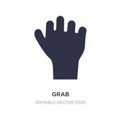Poster - grab icon on white background. simple element illustration from guestures concept.