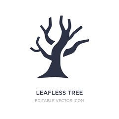 leafless tree icon on white background. Simple element illustration from Nature concept.