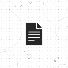 Poster - Web file, web document, vector best flat icon