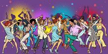 Party At The Club, Dancing Young People