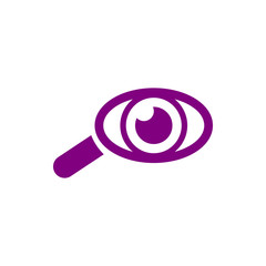 Sticker - Appearance, aspect, design, eye, look, view, creative vision purple color icon