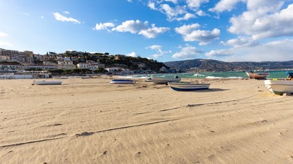 Wall Mural - Beach and boats 