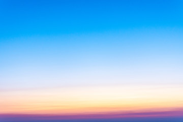 blue sky and cloud at sunset background. Abstract gradient background.