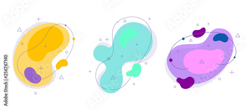 Abstract Organic Shapes Frame Minimalist Fluid Layout For Banner