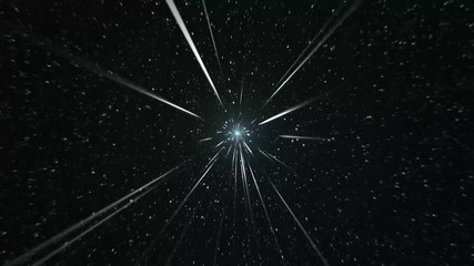 Wall Mural - abstract background stars light ray in or universe in space fiction, fast moving