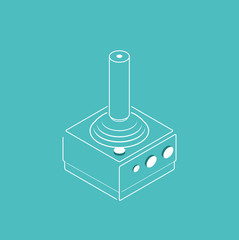 Wall Mural - joystick outline illustration