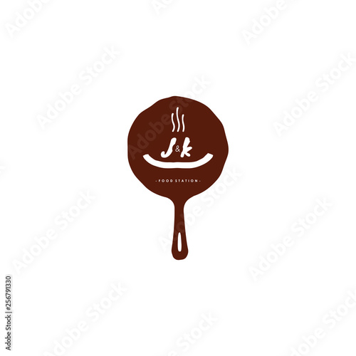 Jk Logo With Pan Food Concept Can Be Adapt For Culinari Brand