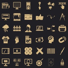 Poster - Website icons set. Simple style of 36 website vector icons for web for any design